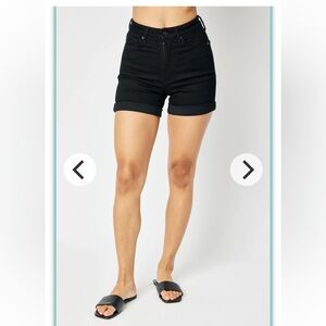 Judy Blue Black Bermuda Denim Shorts Size XL